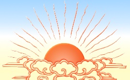 sunrise the logo of kum nye yoga